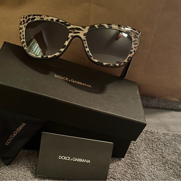 Dolce & Gabbana Animal Print Sunglasses